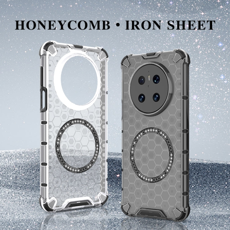 For Huawei Mate 70 Honeycomb Magnetic Ring Shockproof Phone Case