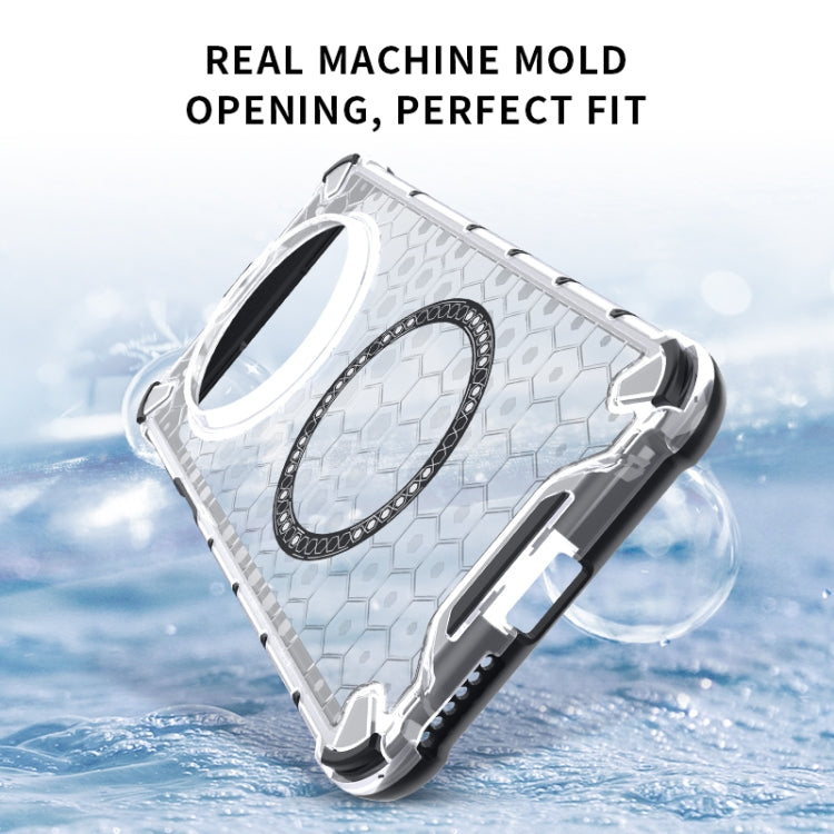 For Huawei Mate 70 Pro / 70 Pro+ Honeycomb Magnetic Ring Shockproof Phone Case