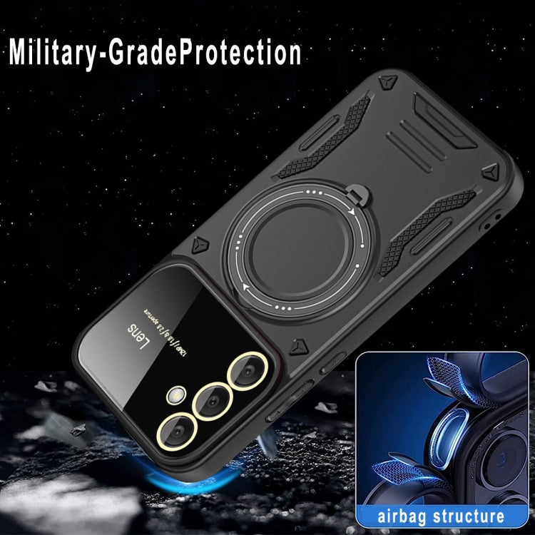 For Samsung Galaxy A35 5G Large Window MagSafe Holder Phone Case