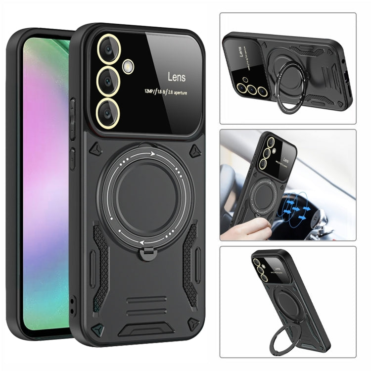 For Samsung Galaxy A55 5G Large Window MagSafe Holder Phone Case