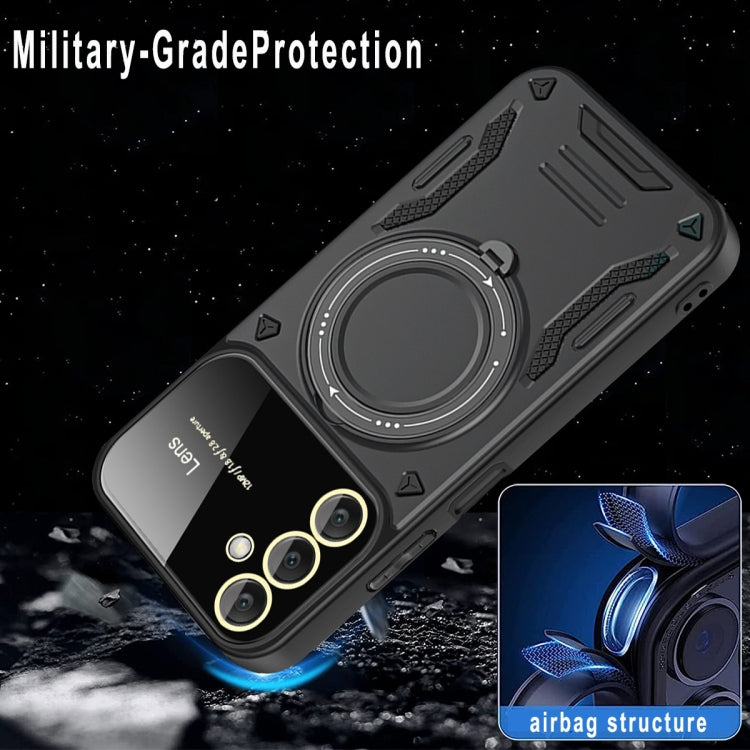 For Samsung Galaxy A55 5G Large Window MagSafe Holder Phone Case