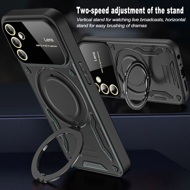 For Samsung Galaxy A05s Large Window MagSafe Holder Phone Case