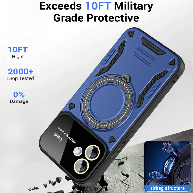 For Samsung Galaxy A04e / F04 / M04 Large Window MagSafe Holder Phone Case