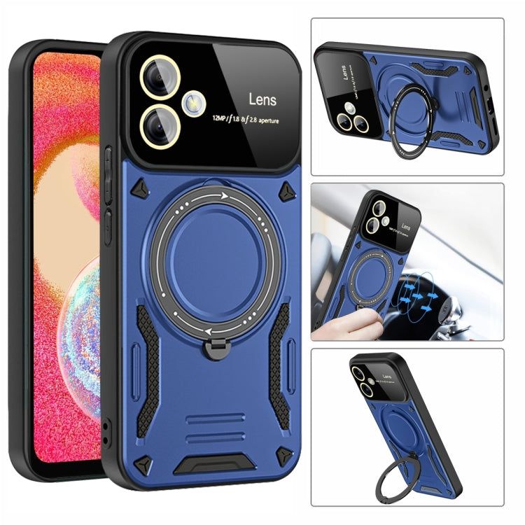For Samsung Galaxy A04e / F04 / M04 Large Window MagSafe Holder Phone Case