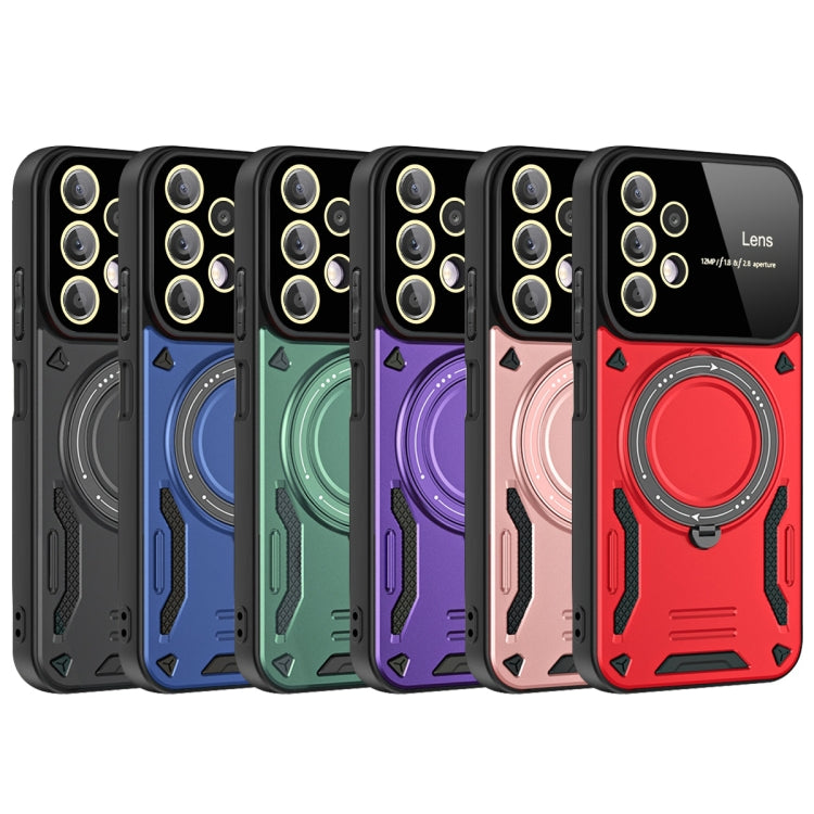 For Samsung Galaxy A13 Large Window MagSafe Holder Phone Case