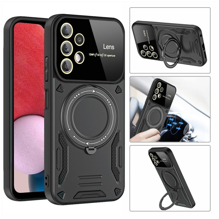 For Samsung Galaxy A13 Large Window MagSafe Holder Phone Case
