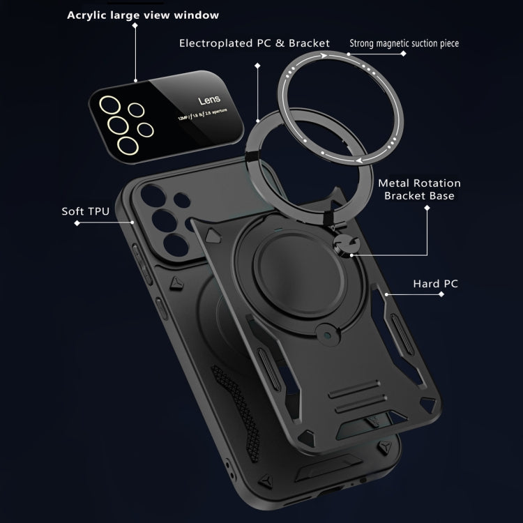 For Samsung Galaxy A32 4G Large Window MagSafe Holder Phone Case