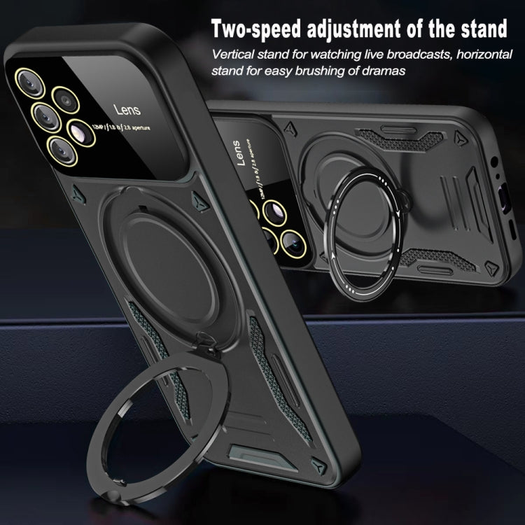 For Samsung Galaxy A32 5G Large Window MagSafe Holder Phone Case