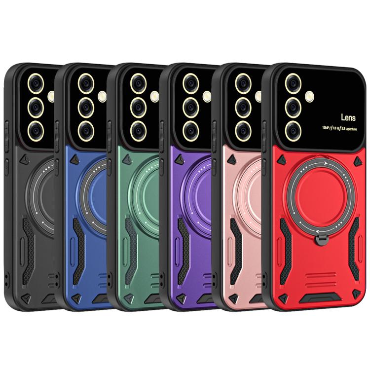 For Samsung Galaxy A56 / A36 5G Large Window MagSafe Holder Phone Case