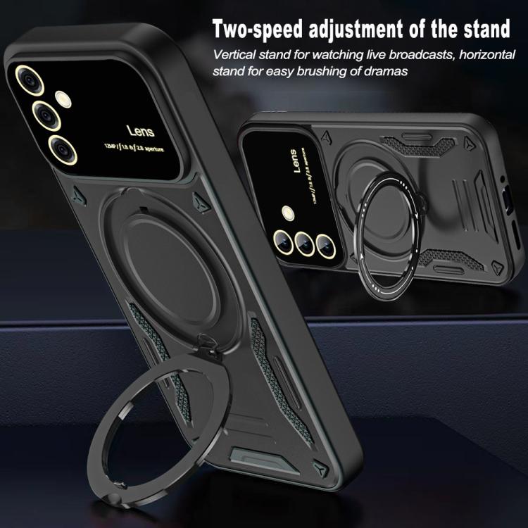 For Samsung Galaxy A56 / A36 5G Large Window MagSafe Holder Phone Case
