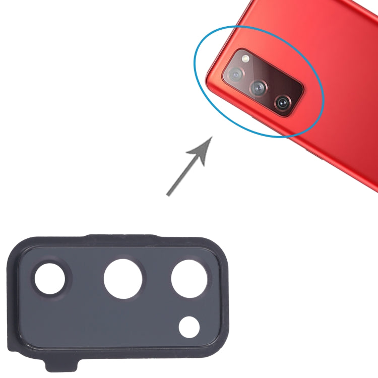 For Samsung Galaxy S20 FE SM-G780F 10pcs Rear Camera Lens Cover - Black