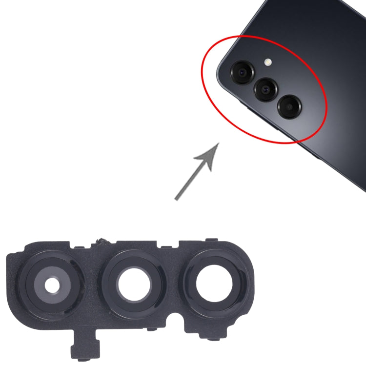 For Samsung Galaxy A16 SM-A165F 10pcs Rear Camera Lens Cover - Black