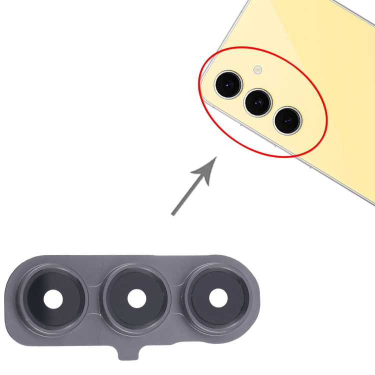 For Samsung Galaxy S24 FE SM-S721B 10pcs Rear Camera Lens Cover - Black