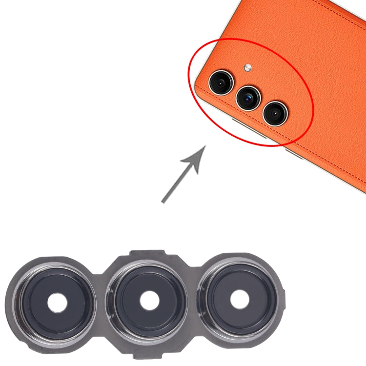 For Samsung Galaxy C55 SM-C556B 10pcs Rear Camera Lens Cover - Black