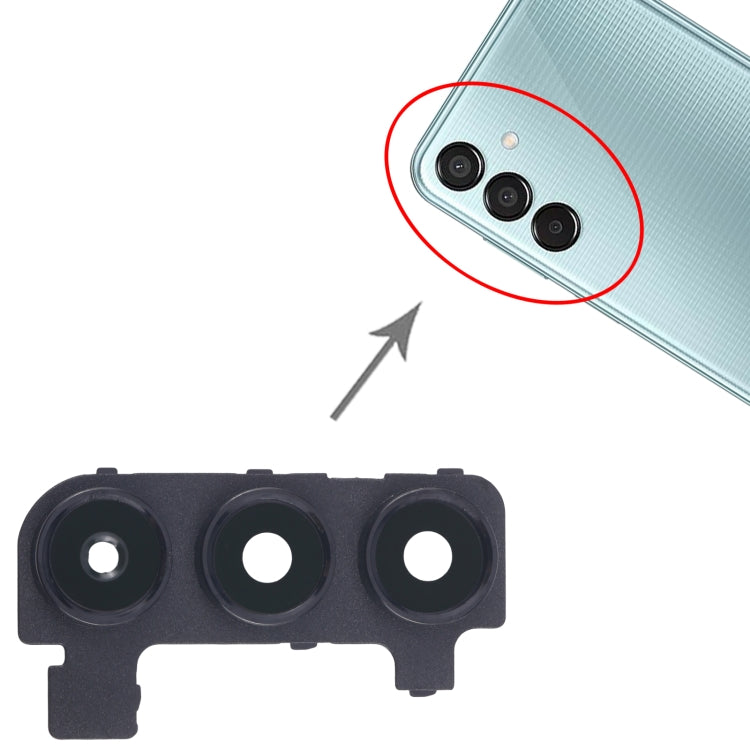 For Samsung Galaxy M15 SM-M156B 10pcs Rear Camera Lens Cover - Black