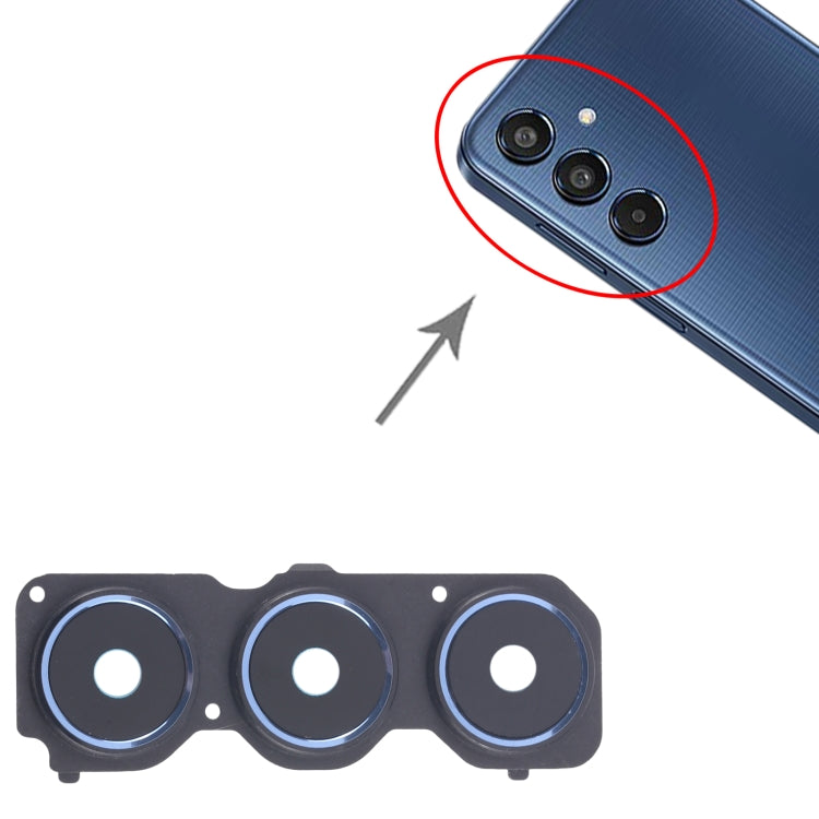 For Samsung Galaxy M35 5G SM-M356B 10pcs Rear Camera Lens Cover - Blue