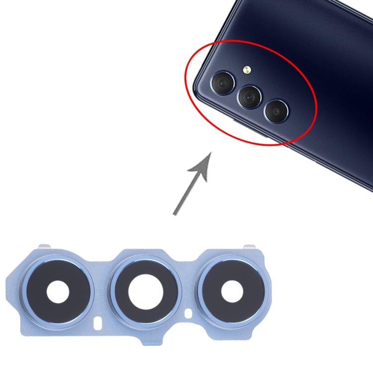 For Samsung Galaxy M54 SM-M546B 10pcs Rear Camera Lens Cover - Blue