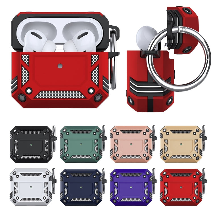 For AirPods 4 TPU Hybrid PC Shockproof Earphones Case with Hook