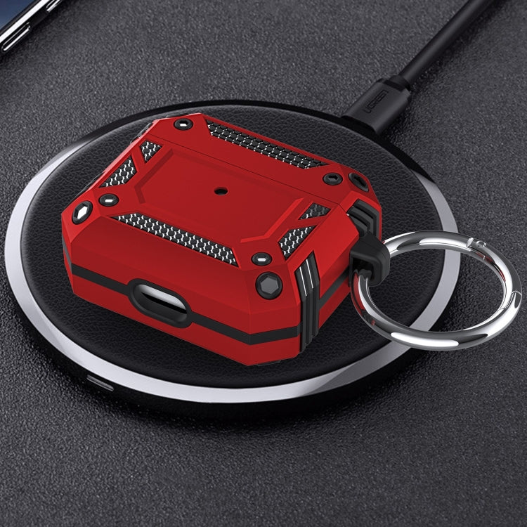 For AirPods 4 TPU Hybrid PC Shockproof Earphones Case with Hook