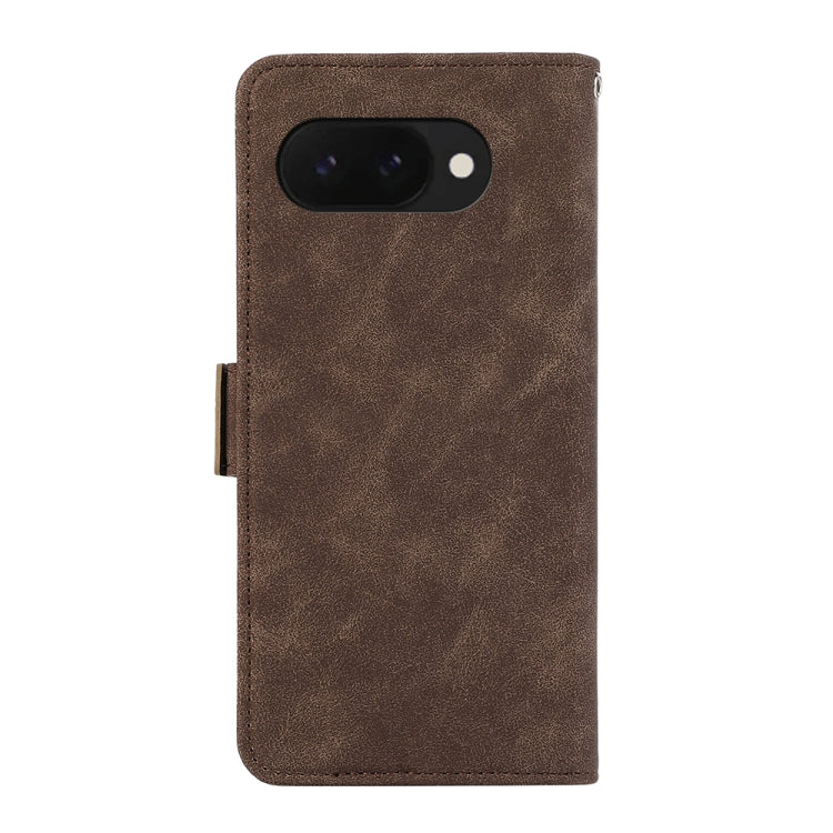 For Google Pixel 9a ABEEL Frosted Magnetic RFID Leather Phone Case