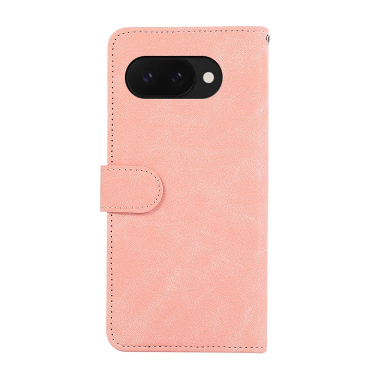 For Google Pixel 9a ABEEL Color Block Magnetic RFID Leather Phone Case