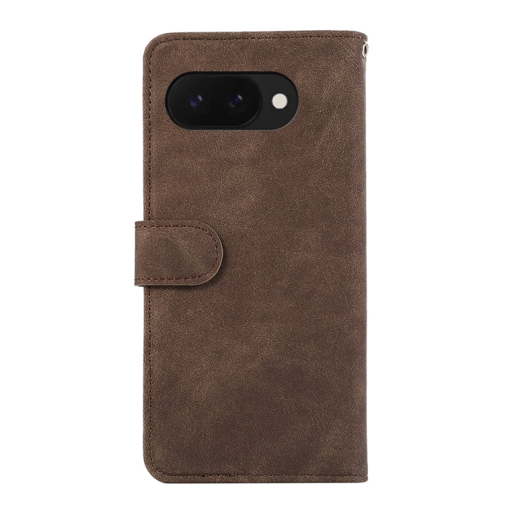 For Google Pixel 9a ABEEL Color Block Magnetic RFID Leather Phone Case