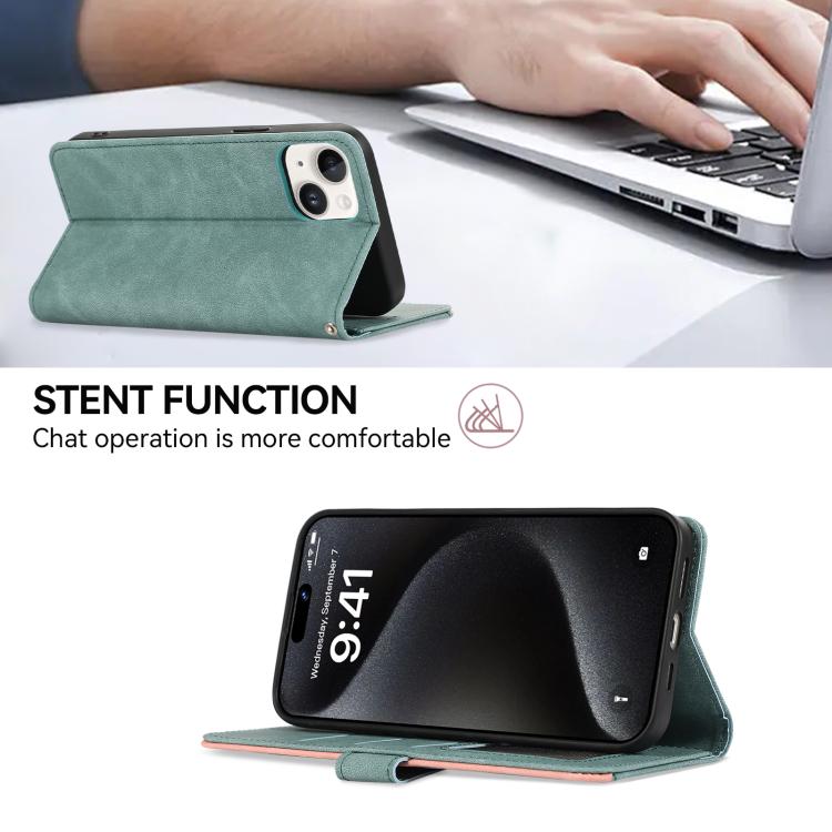 For Google Pixel 10a ABEEL Color Block Magnetic RFID Leather Phone Case