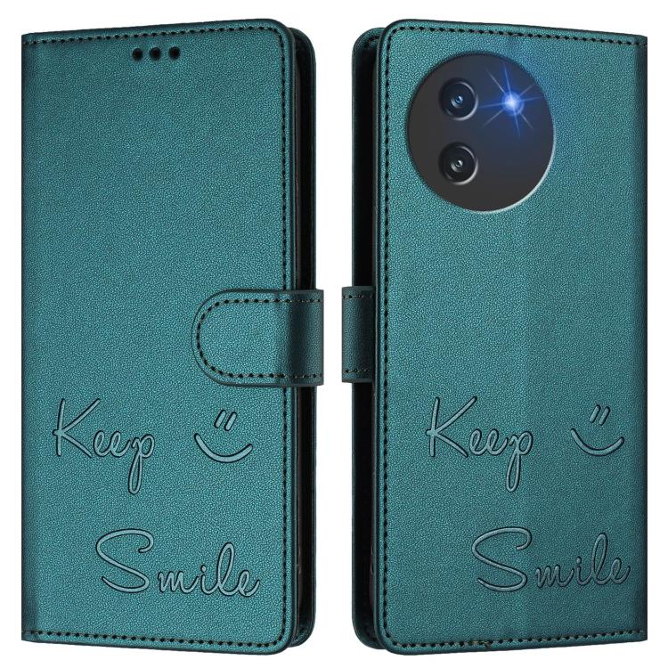 For Doogee Note 59 / Note 59 Pro Smile Embossing RFID Leather Phone Case