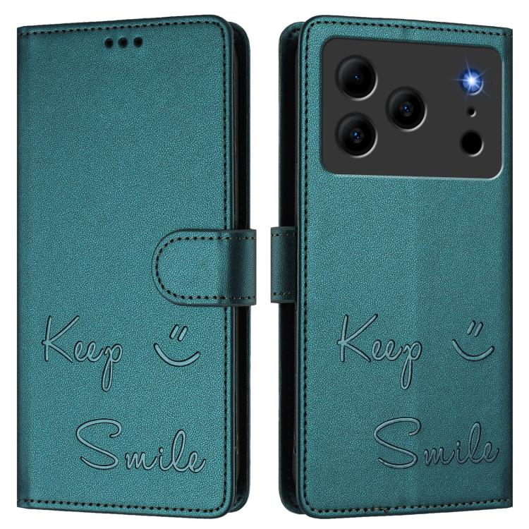 For Doogee Note 56 / Note 56 Pro Smile Embossing RFID Leather Phone Case