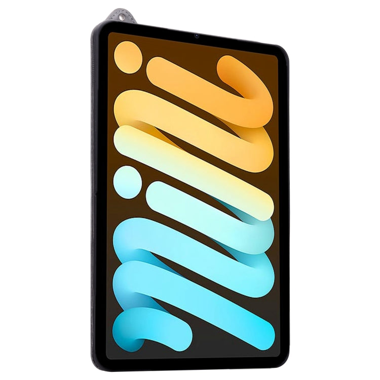 For iPad mini 6 / mini 2024 TPU Leather Back Tablet Case with Wristband
