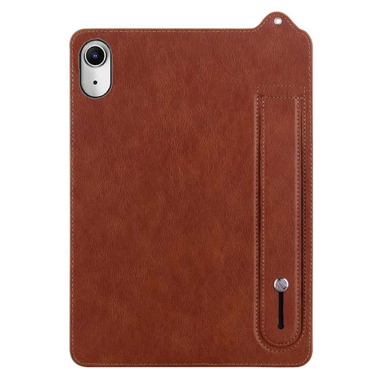 For iPad mini 6 / mini 2024 TPU Leather Back Tablet Case with Wristband