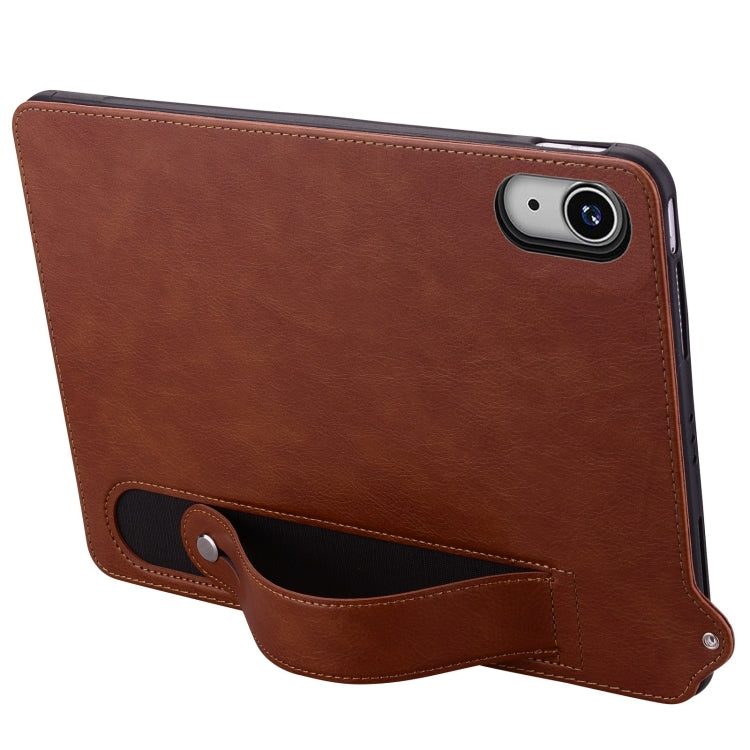 For iPad mini 6 / mini 2024 TPU Leather Back Tablet Case with Wristband