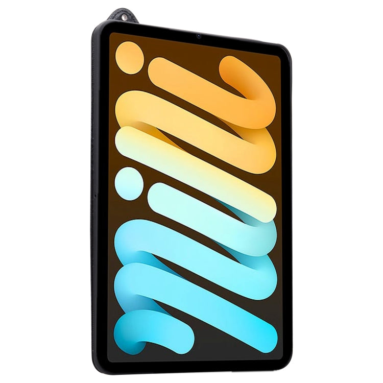 For iPad mini 6 / mini 2024 TPU Leather Back Tablet Case with Wristband