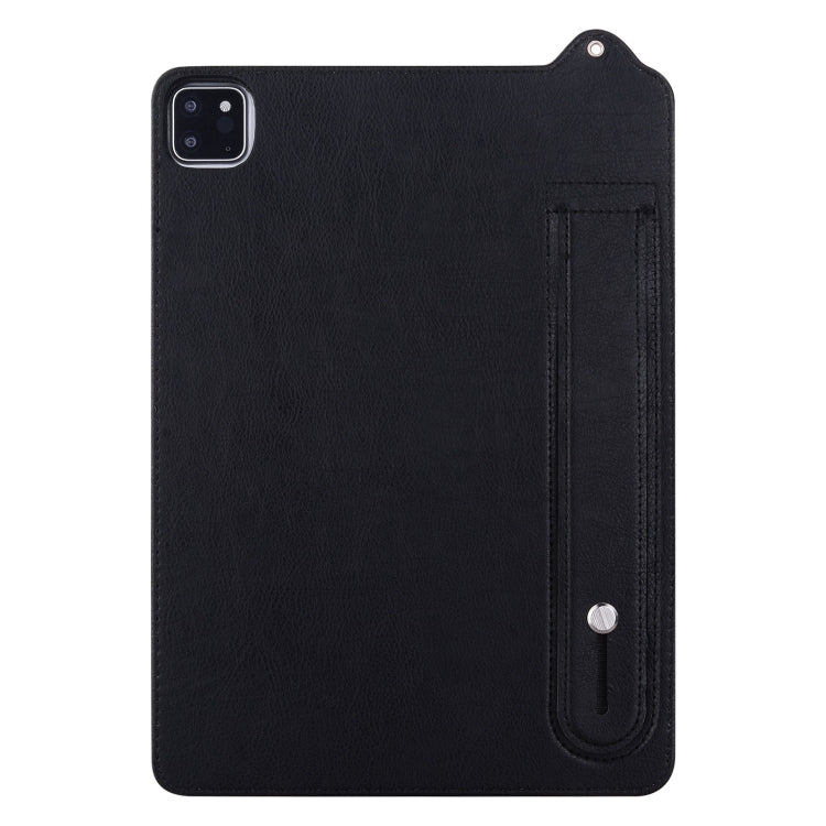 For iPad Air 11 2026 / 2025 / 2024 TPU Leather Back Tablet Case with Wristband