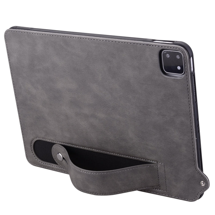 For iPad Pro 11 2025 / 2024 TPU Leather Back Tablet Case with Wristband