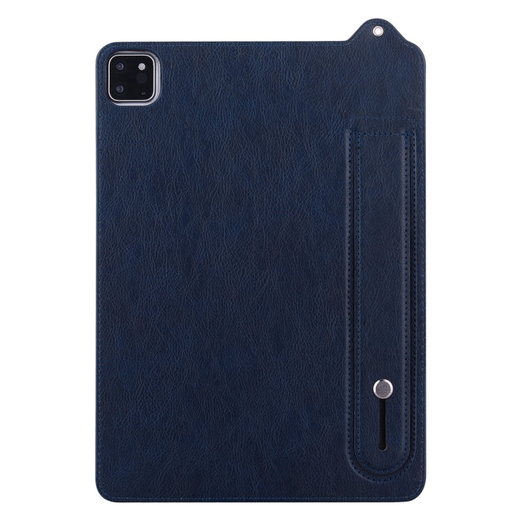 For iPad Pro 11 2025 / 2024 TPU Leather Back Tablet Case with Wristband