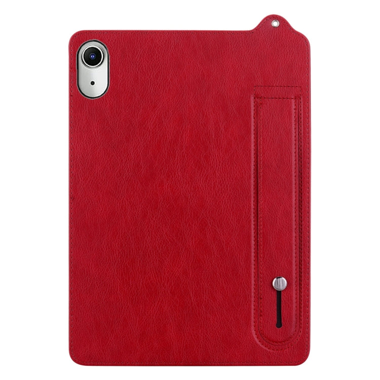 For iPad 2025 / 2022 TPU Leather Back Tablet Case with Wristband