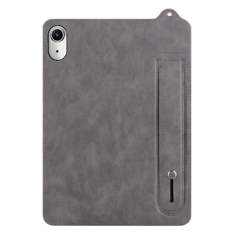 For iPad 2025 / 2022 TPU Leather Back Tablet Case with Wristband