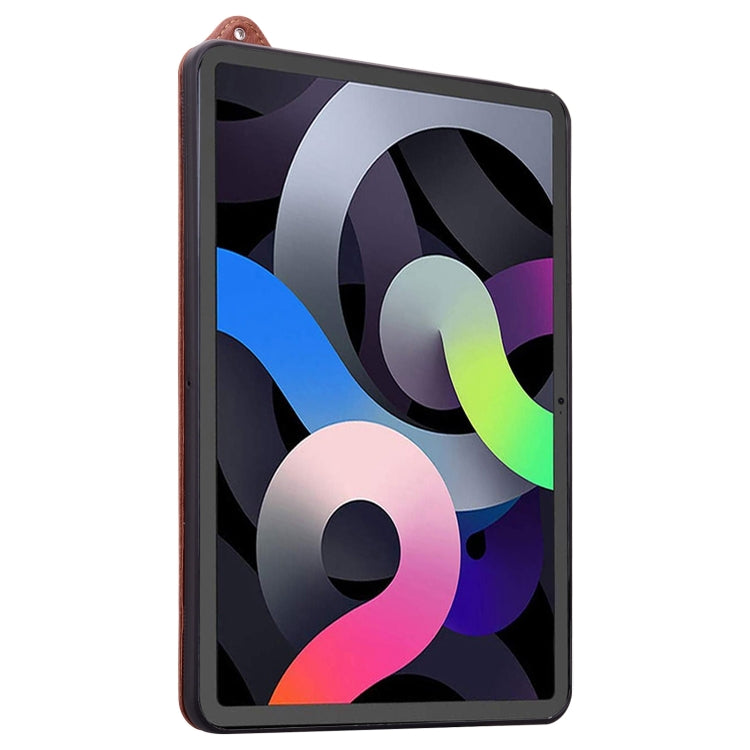 For iPad 2025 / 2022 TPU Leather Back Tablet Case with Wristband