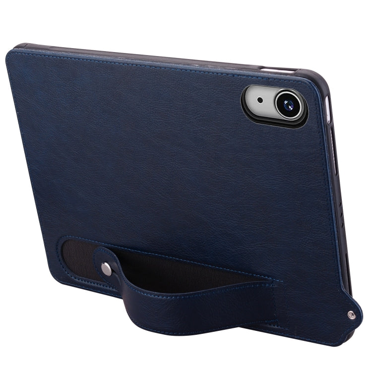 For iPad 2025 / 2022 TPU Leather Back Tablet Case with Wristband