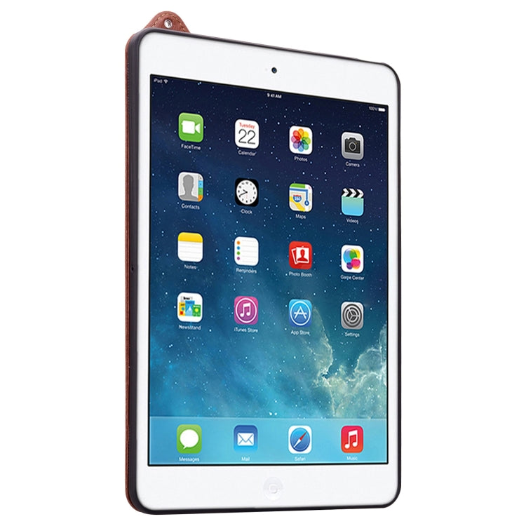 For iPad mini 5 / 4 / 3 / 2 / 1 TPU Leather Back Tablet Case with Wristband
