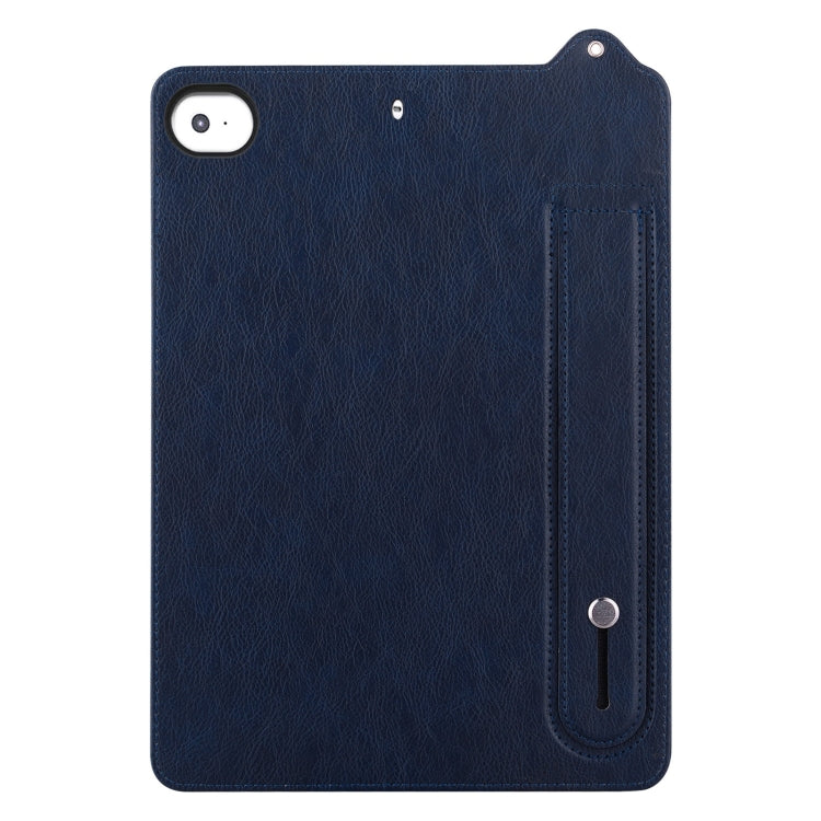 For iPad mini 5 / 4 / 3 / 2 / 1 TPU Leather Back Tablet Case with Wristband