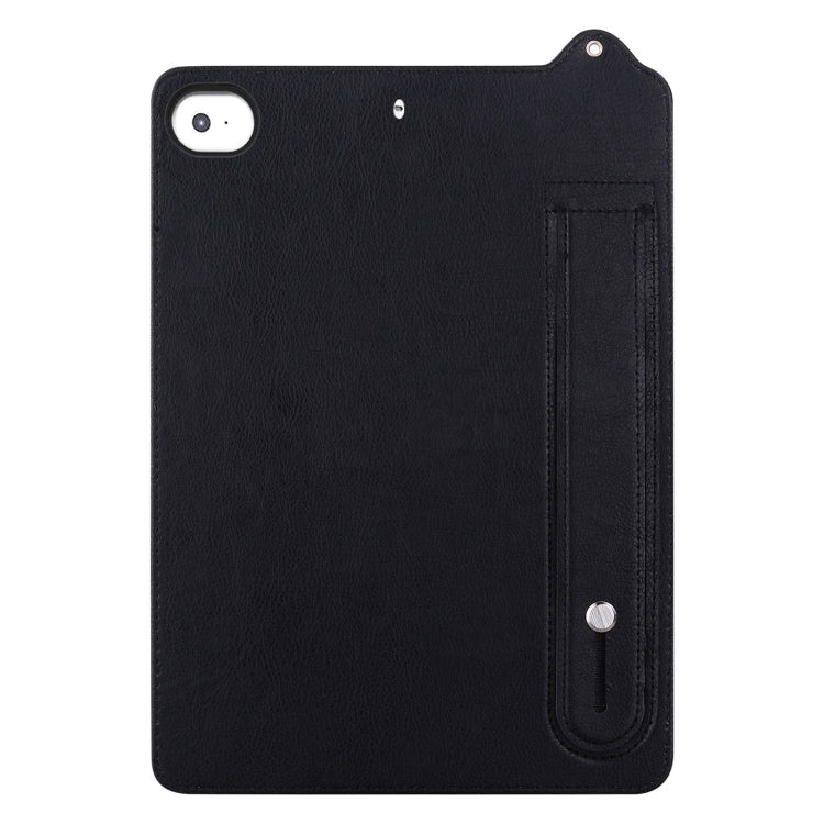 For iPad mini 5 / 4 / 3 / 2 / 1 TPU Leather Back Tablet Case with Wristband