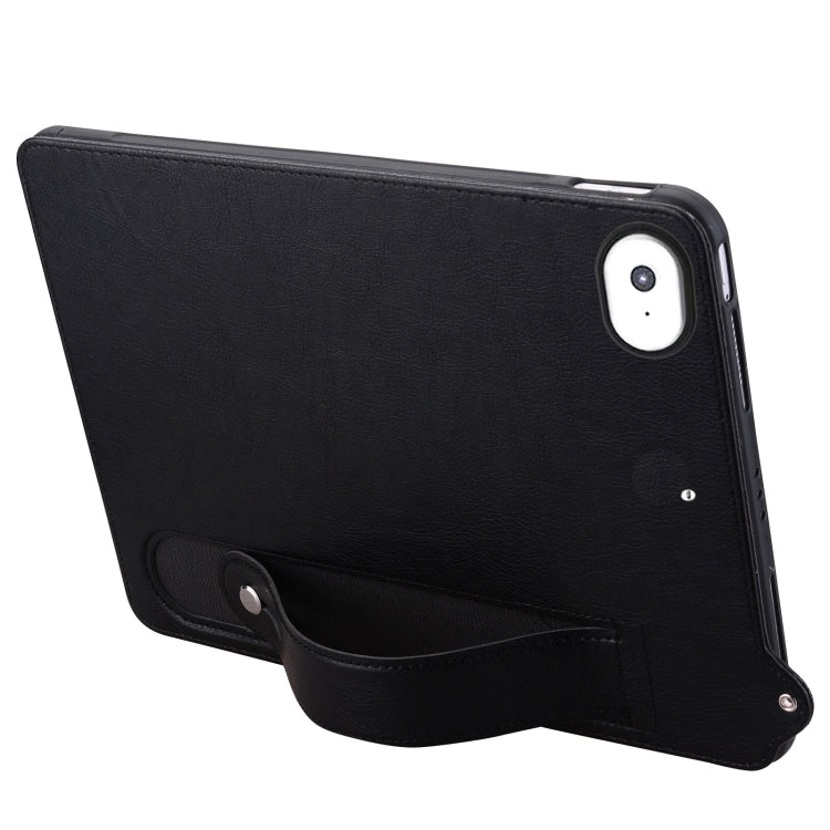 For iPad mini 5 / 4 / 3 / 2 / 1 TPU Leather Back Tablet Case with Wristband
