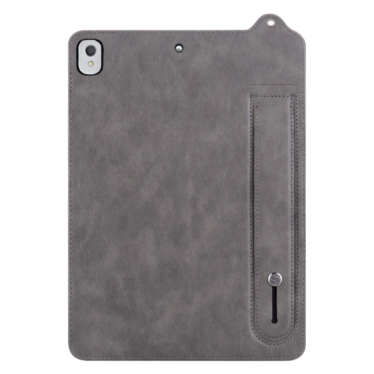 For iPad Pro 9.7 / 9.7 2018 / 2017 TPU Leather Back Tablet Case with Wristband