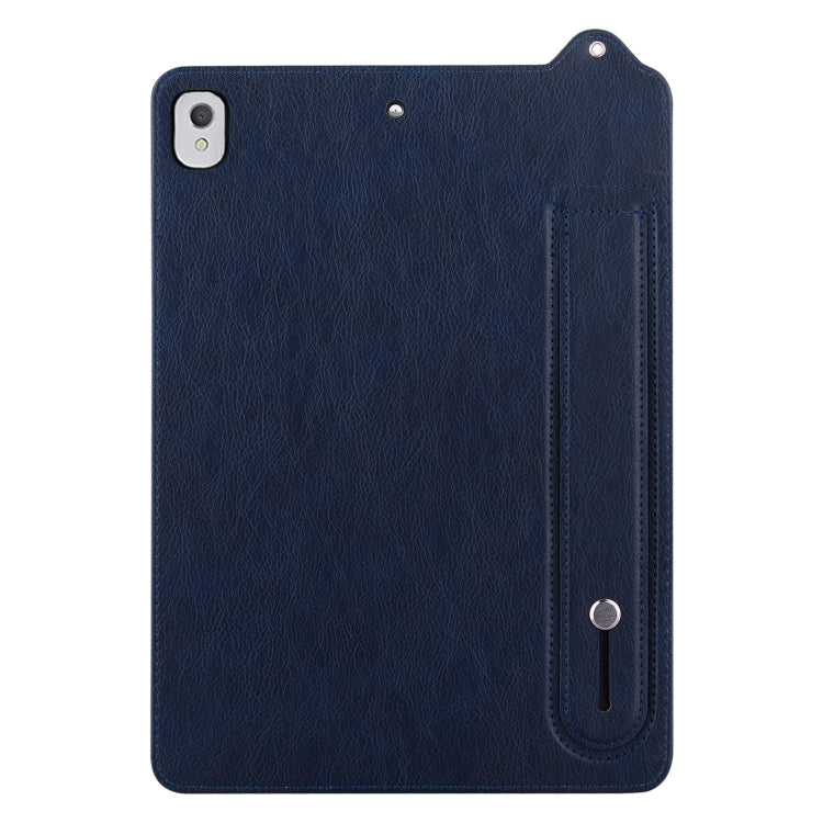 For iPad Pro 9.7 / 9.7 2018 / 2017 TPU Leather Back Tablet Case with Wristband