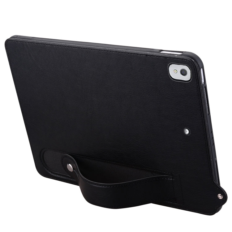 For iPad Pro 9.7 / 9.7 2018 / 2017 TPU Leather Back Tablet Case with Wristband