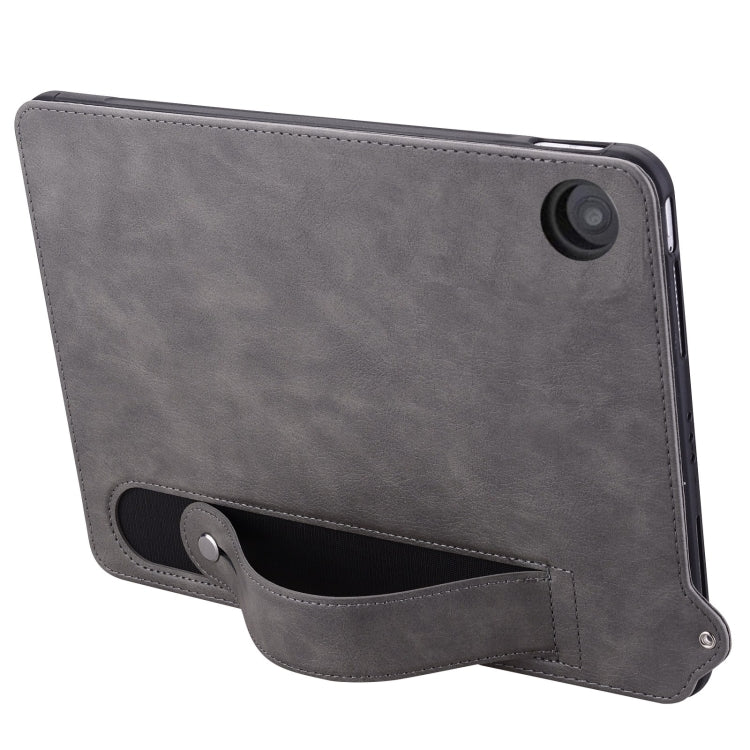 For Amazon Fire HD 8 2018 / 2017 TPU Leather Back Tablet Case with Wristband
