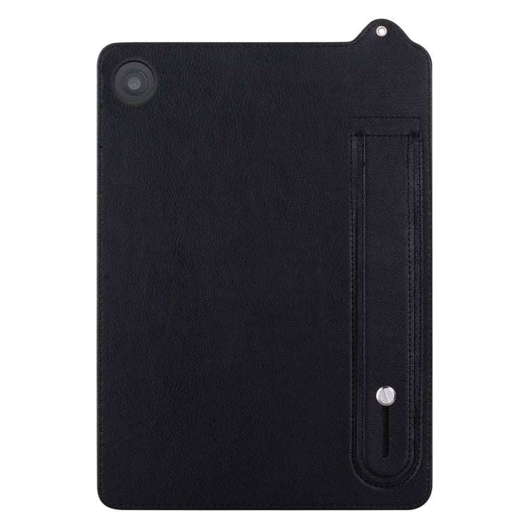 For Amazon Fire HD 8 2018 / 2017 TPU Leather Back Tablet Case with Wristband