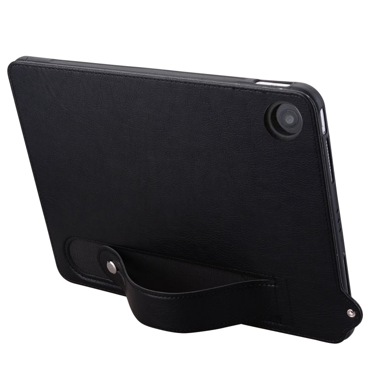For Amazon Fire HD 8 2018 / 2017 TPU Leather Back Tablet Case with Wristband